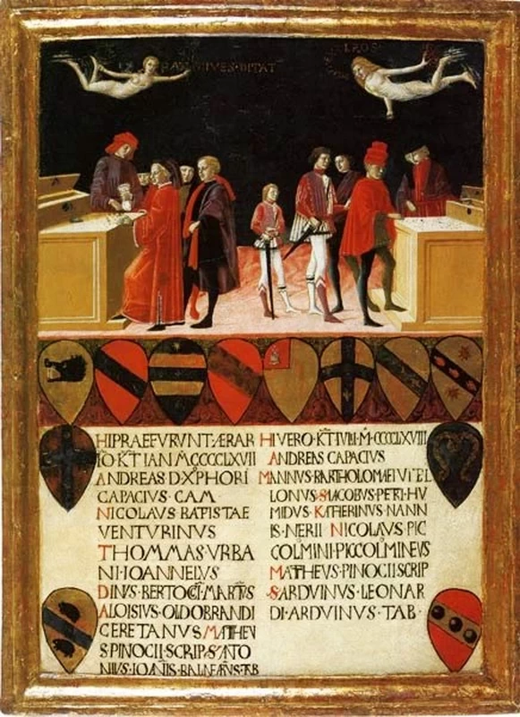 Le Finanze del Comune in Tempo di Pace e in Tempo di Guerra - Siena, archivio di Stato, Museo delle tavolette di Biccherna